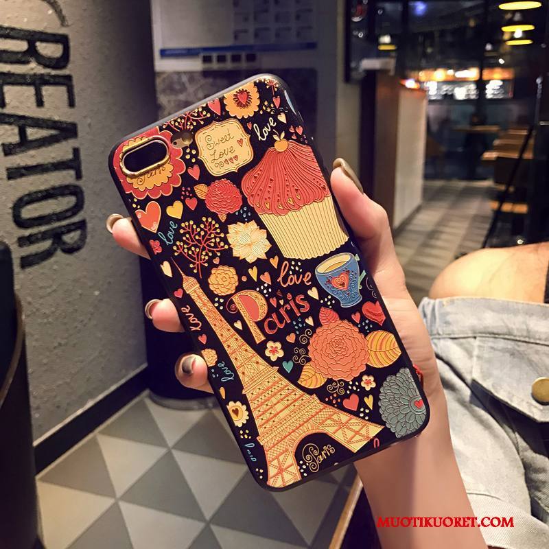 iPhone 7 Plus Kuori Ripustettavat Koristeet Kotelo Keltainen Silikoni Kohokuviointi Puhelimen Kuoret All Inclusive