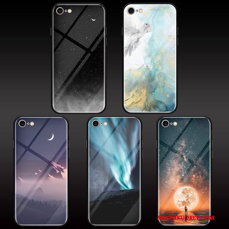 iPhone 7 Plus Kuori Silikoni Murtumaton Trendi Persoonallisuus Luova Sininen Lasi