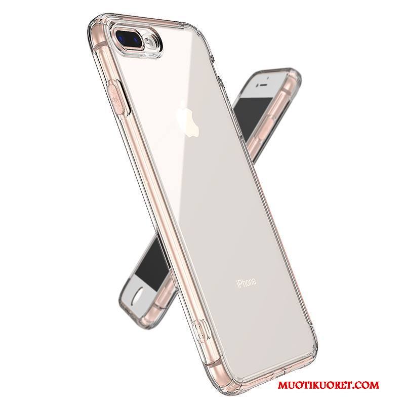iPhone 8 Kuori Murtumaton Silikoni Läpinäkyvä Kotelo Valkoinen Puhelimen Kuoret All Inclusive