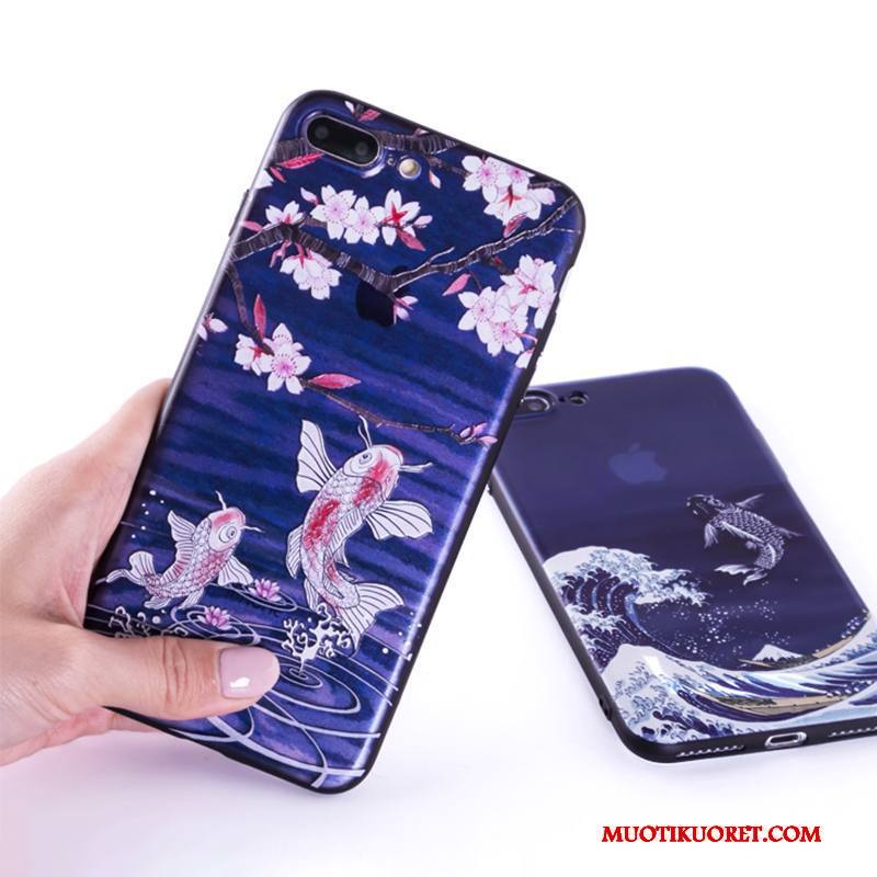 iPhone 8 Kuori Sininen Suojaus Tide-brändi Puhelimen Kuoret Kotelo Tuuli Persoonallisuus