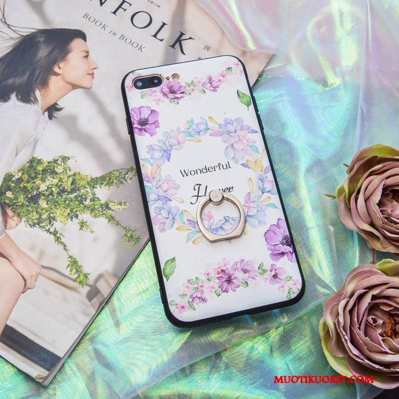 iPhone 8 Kuori Violetti Silikoni All Inclusive Taide Puhelimen Kuoret Kotelo Murtumaton