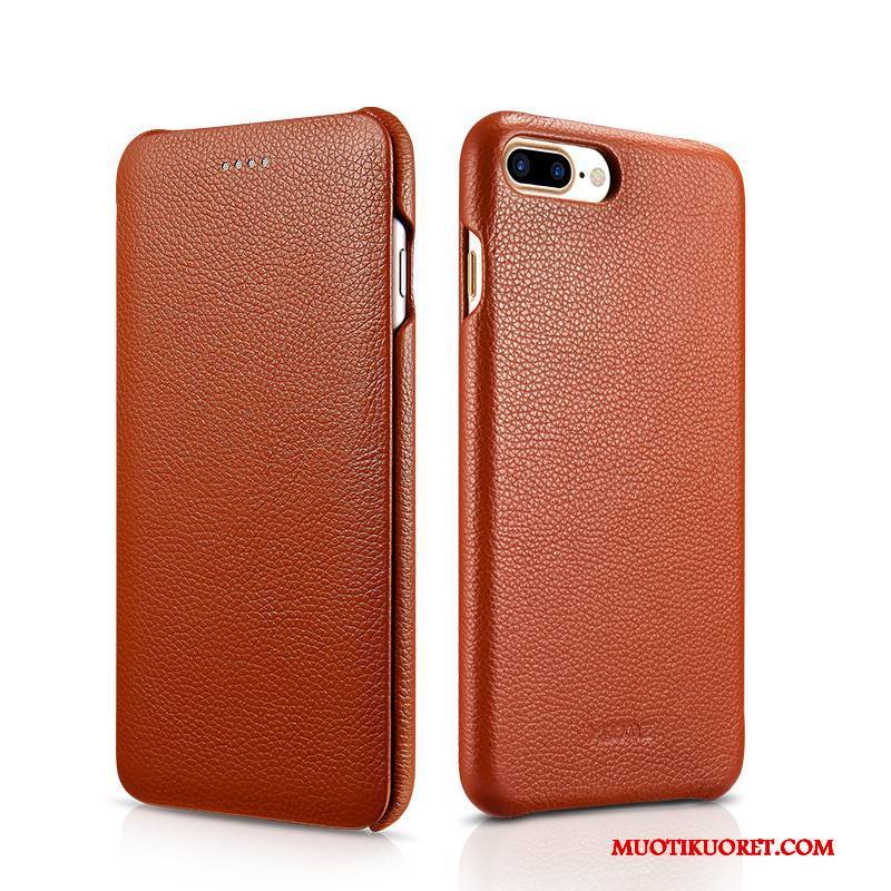iPhone 8 Nahkakotelo All Inclusive Aito Nahka Puhelimen Murtumaton Kuori Kuoret