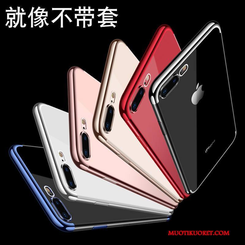 iPhone 8 Plus Kuori All Inclusive Kotelo Pehmeä Neste Ohut Ultra Silikoni Läpinäkyvä