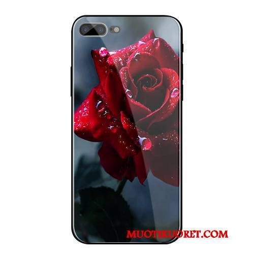 iPhone 8 Plus Kuori All Inclusive Lasi Pehmeä Neste Murtumaton Puhelimen Kuoret Luova Kotelo