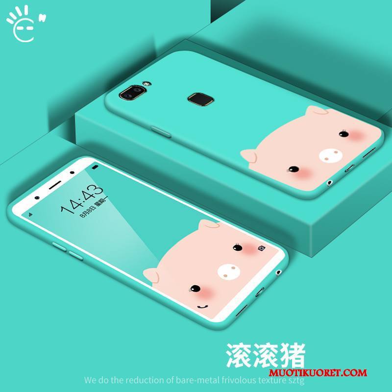 iPhone 8 Plus Kuori All Inclusive Sininen Monivärinen Kotelo Tide-brändi Persoonallisuus Silikoni