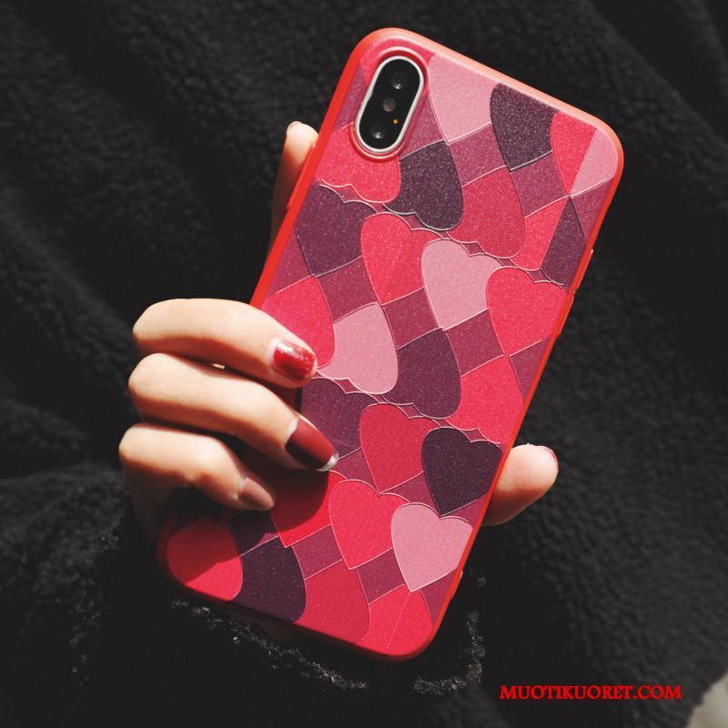 iPhone 8 Plus Kuori Tuuli Sydän Julkkis Rakkaus Net Red Punainen Puhelimen Kuoret