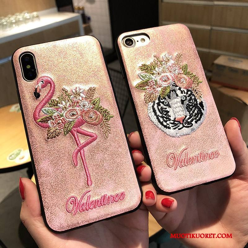 iPhone 8 Plus Kuori Uusi Luova Kirjonta Jauhe Puhelimen Kuoret Kotelo