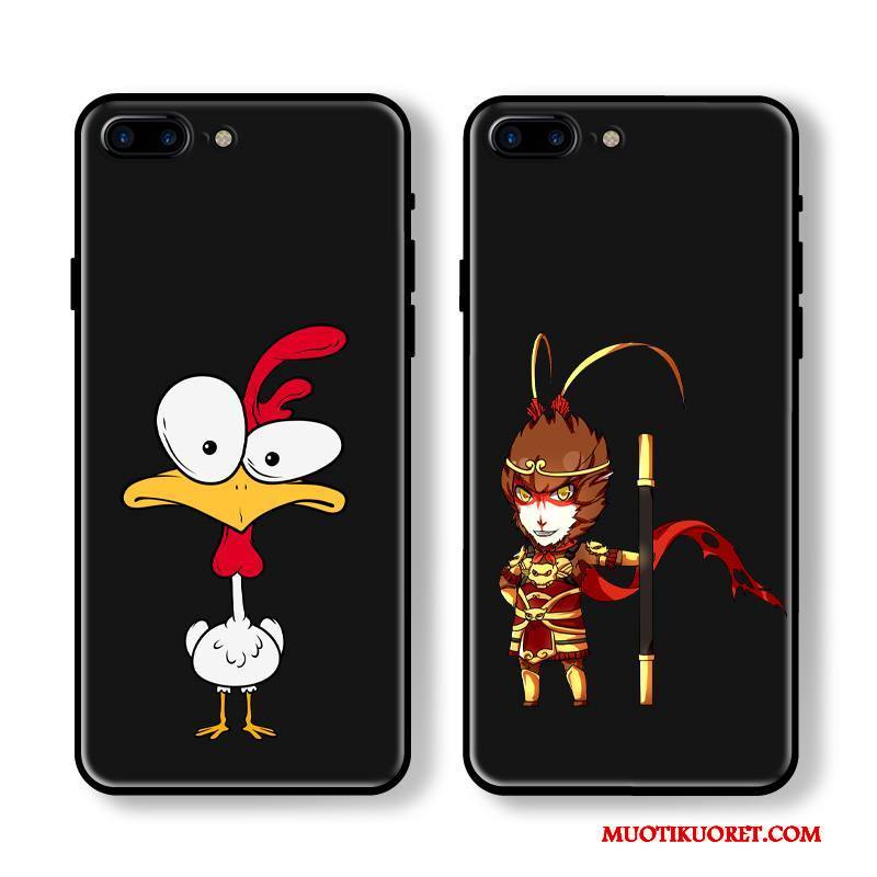 iPhone 8 Puhelimen Kuoret Kuori Musta Pehmeä Neste All Inclusive Murtumaton Kotelo
