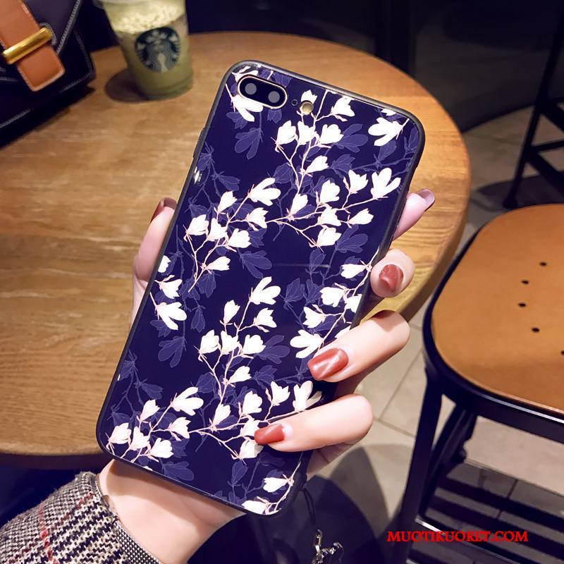 iPhone 8 Suojaus All Inclusive Puhelimen Kuoret Kotelo Kuori Lasi Violetti