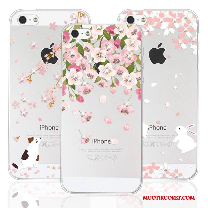 iPhone Se Kuori Kotelo Murtumaton Suojaus Puhelimen Kuoret Jauhe Ripustettavat Koristeet Strassi