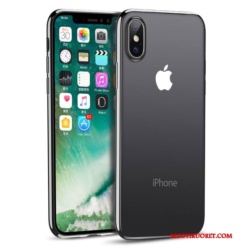 iPhone X Kotelo Puhelimen Kuoret Ultra Pehmeä Neste Läpinäkyvä Silikoni Kuori