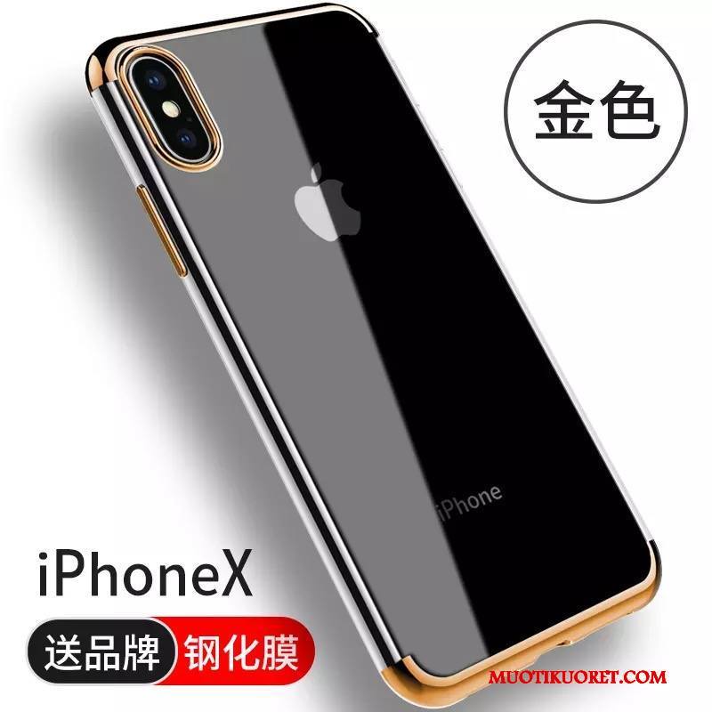 iPhone X Kuori Kotelo Uusi Murtumaton Trendi Puhelimen Kuoret Läpinäkyvä Silikoni