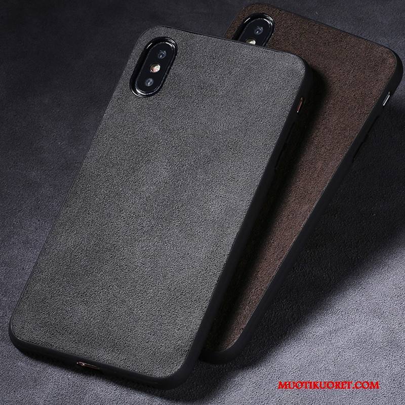 iPhone X Kuori Net Red Ylellisyys Trendi All Inclusive Uusi Puhelimen Kuoret Harmaa