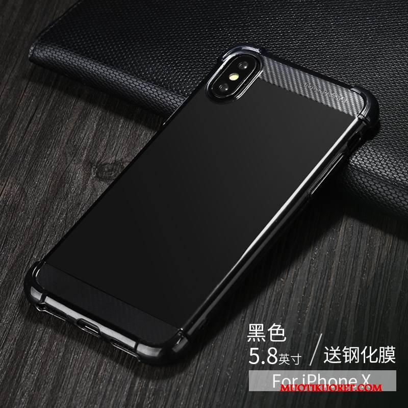 iPhone X Kuori Silikoni Murtumaton Kotelo All Inclusive Puhelimen Kuoret Uusi Pehmeä Neste