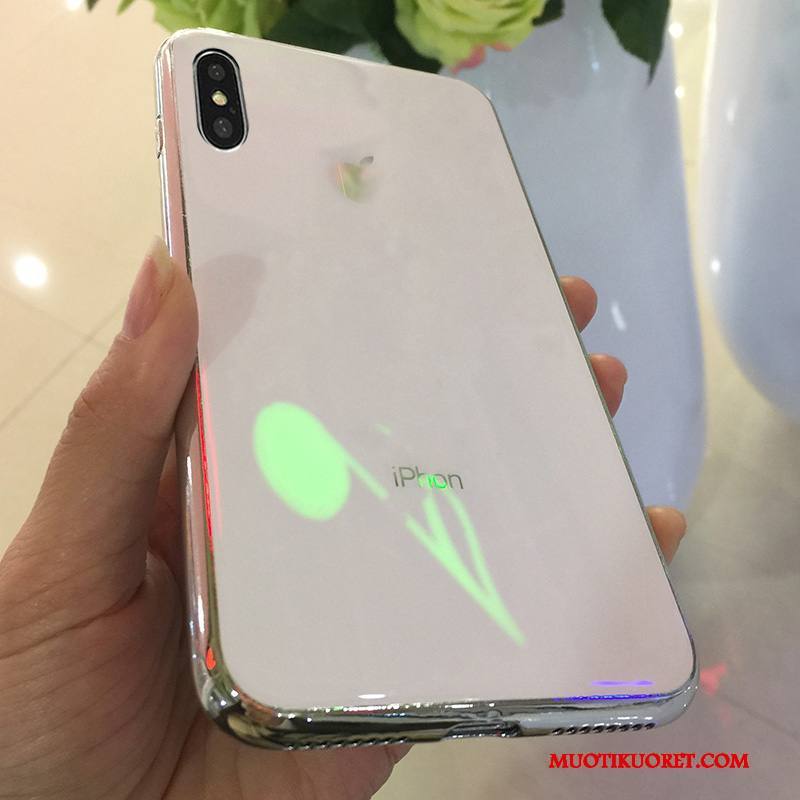 iPhone X Kuori Trendi All Inclusive Uusi Murtumaton Kulta Valkoinen Silikoni
