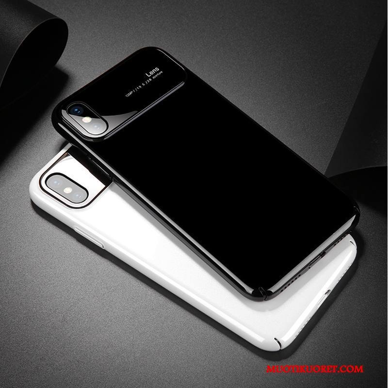 iPhone X Kuori Uusi Murtumaton Lasi Peili Musta Kotelo Puhelimen Kuoret