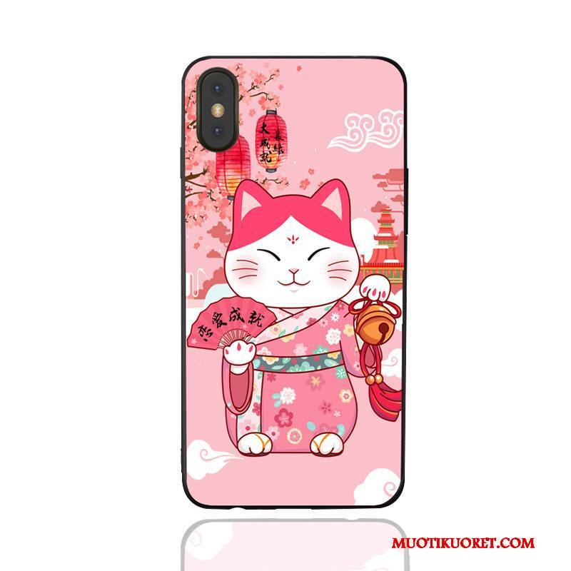 iPhone X Kuori Uusi Sarjakuva Puhelimen Kuoret Maalaus Kohokuviointi Rakastunut Jauhe