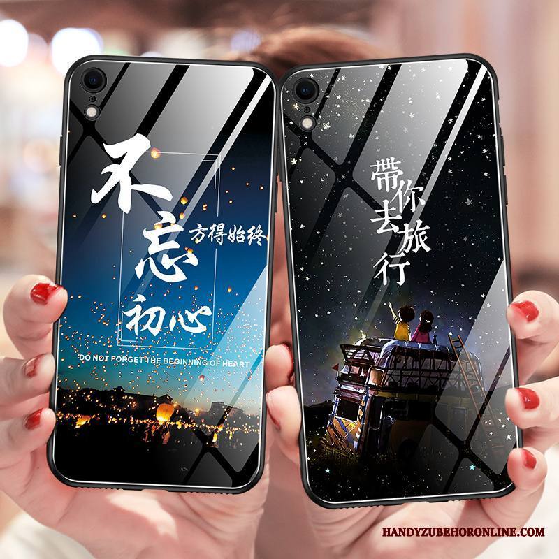 iPhone Xr Kuori Tide-brändi Pehmeä Neste Luova Musta Persoonallisuus Kirkas Silikoni