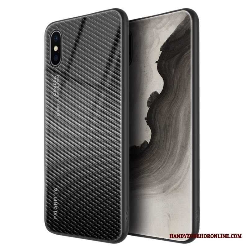 iPhone Xs Kuori Kotelo Musta Puhelimen Kuoret Murtumaton All Inclusive Suojaus Lasi