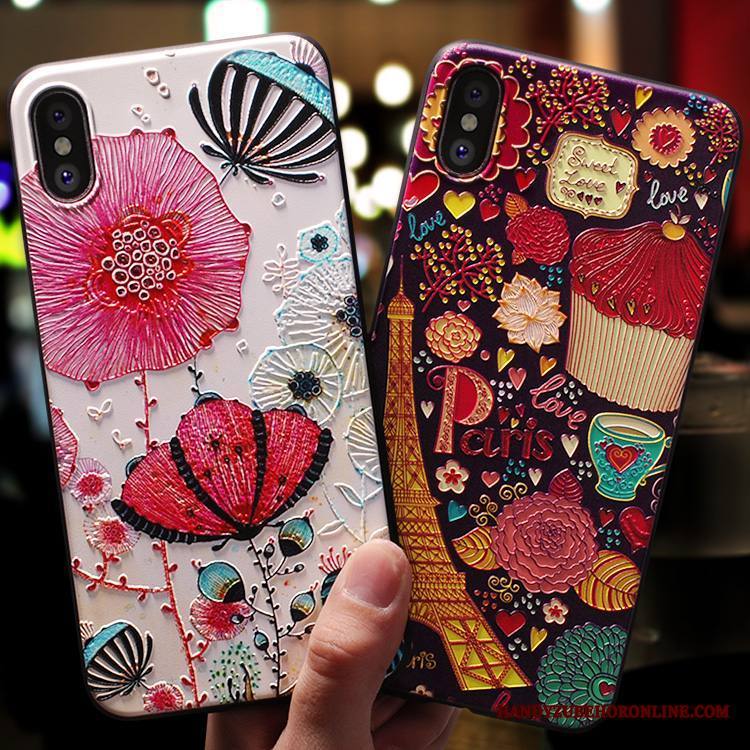 iPhone Xs Kuori Murtumaton Luova Kotelo Pehmeä Neste Ihana Pesty Suede Ohut