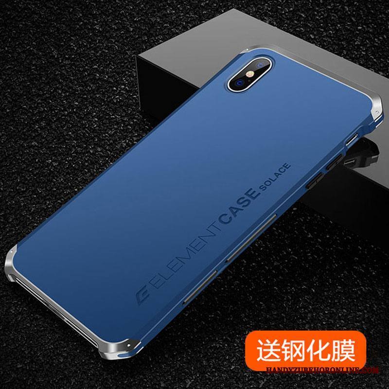 iPhone Xs Kuori Murtumaton Puhelimen Kuoret All Inclusive Kotelo Metalli Pesty Suede Persoonallisuus