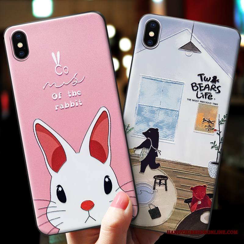 iPhone Xs Max Kuori Murtumaton Puhelimen Net Red Puhelimen Kuoret Kotelo Kohokuviointi Uusi